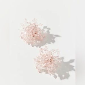 Urban Outfitters NWT Zoe Beaded Post Rose Pink Statement Earrings